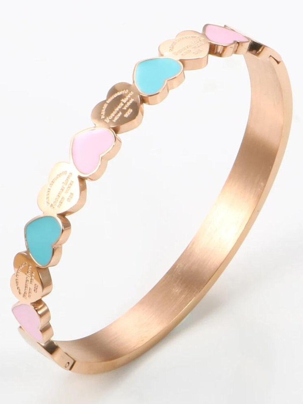 39 Forever Love stainless steel bracelet - Rose Gold